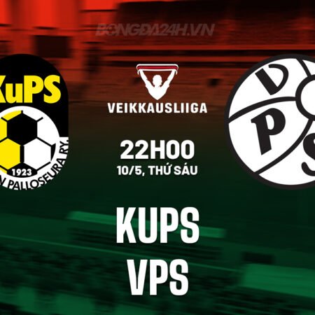 Nhận định bóng đá KuPS vs VPS 22h00 ngày 10/5 (VĐQG Phần Lan 2024)