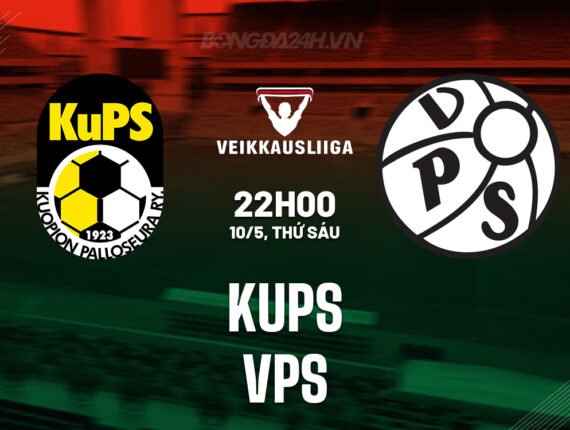 Nhận định bóng đá KuPS vs VPS 22h00 ngày 10/5 (VĐQG Phần Lan 2024)